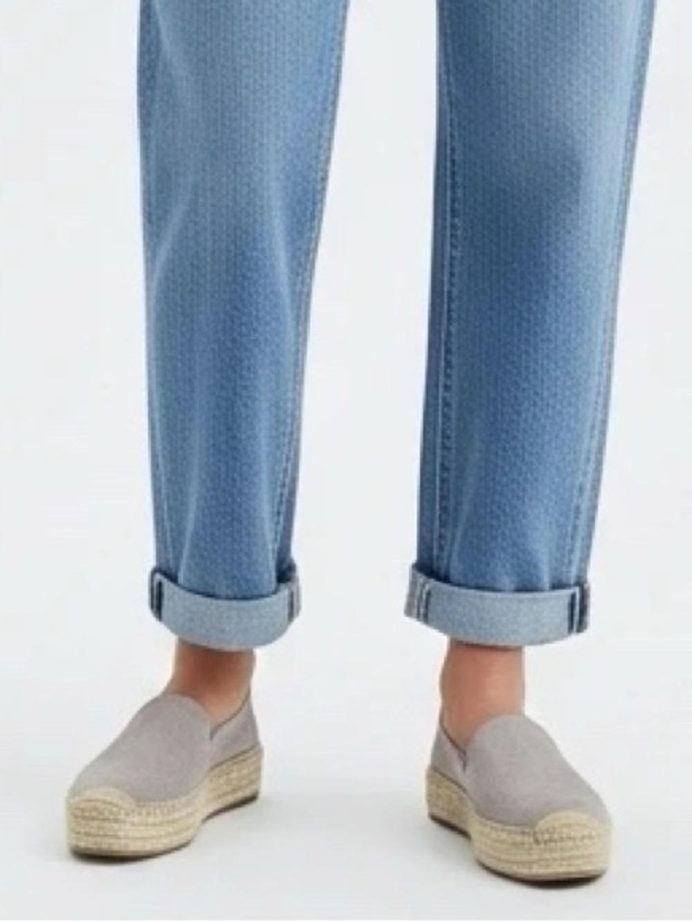 Soludos Grey Suede Platform Espadrilles